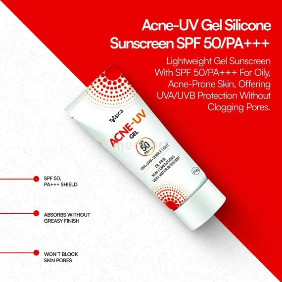 acne uv gel spf 50 gm